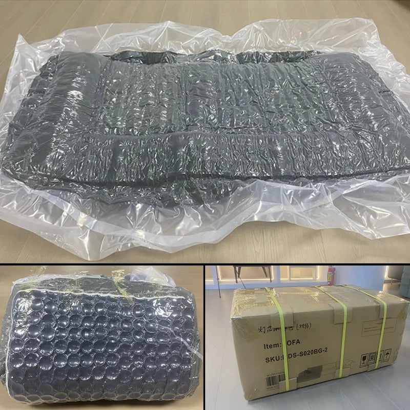 Compression Sofa 3 in 1 Pure Sponge Fabric L Shaped