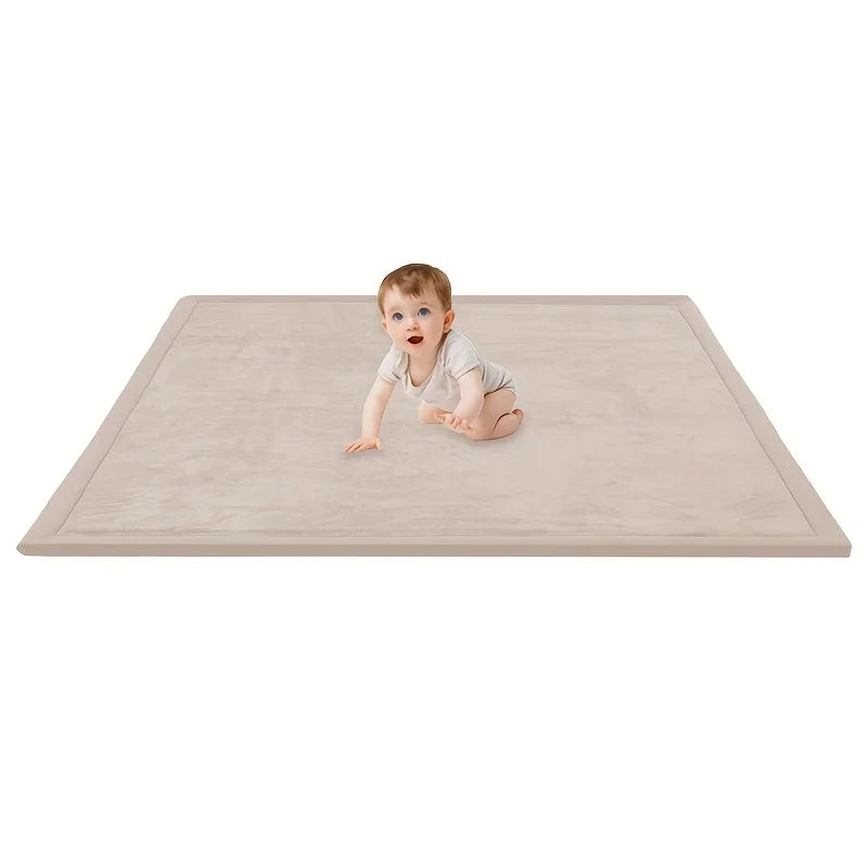 PaPaMat Memory Foam Playpen Mat Non-Slip Soft Velvet Kids Rug