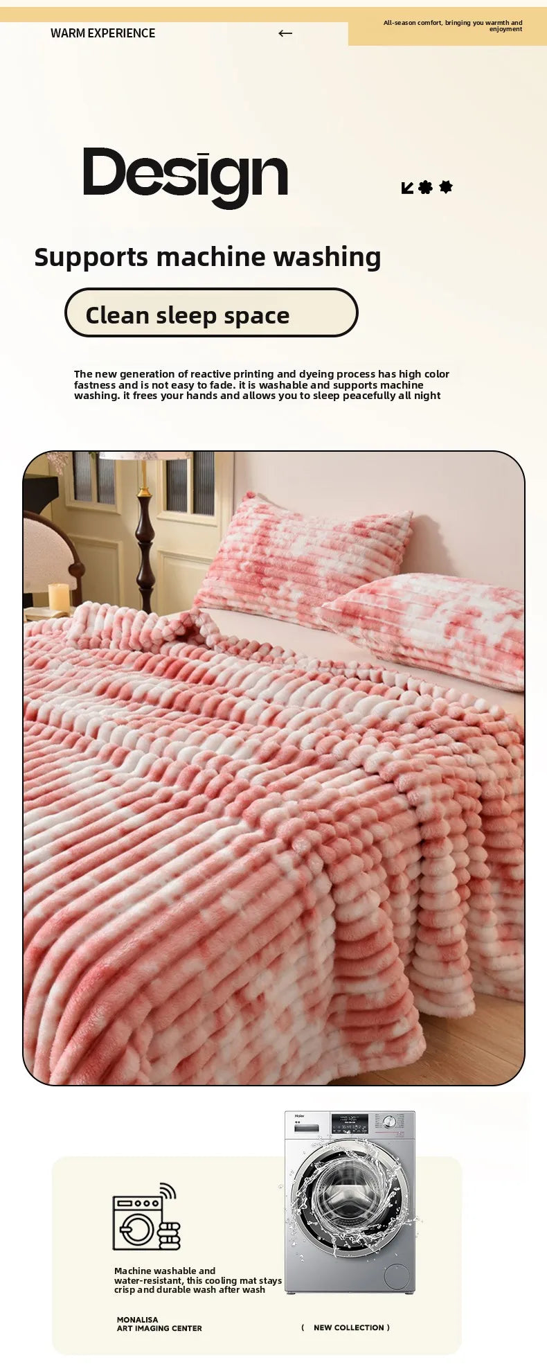 Flannel Blanket Queen Size Spring Autumn Warm Blankets for Bedgradient Color Soft Plush Sofa Throw Blanket