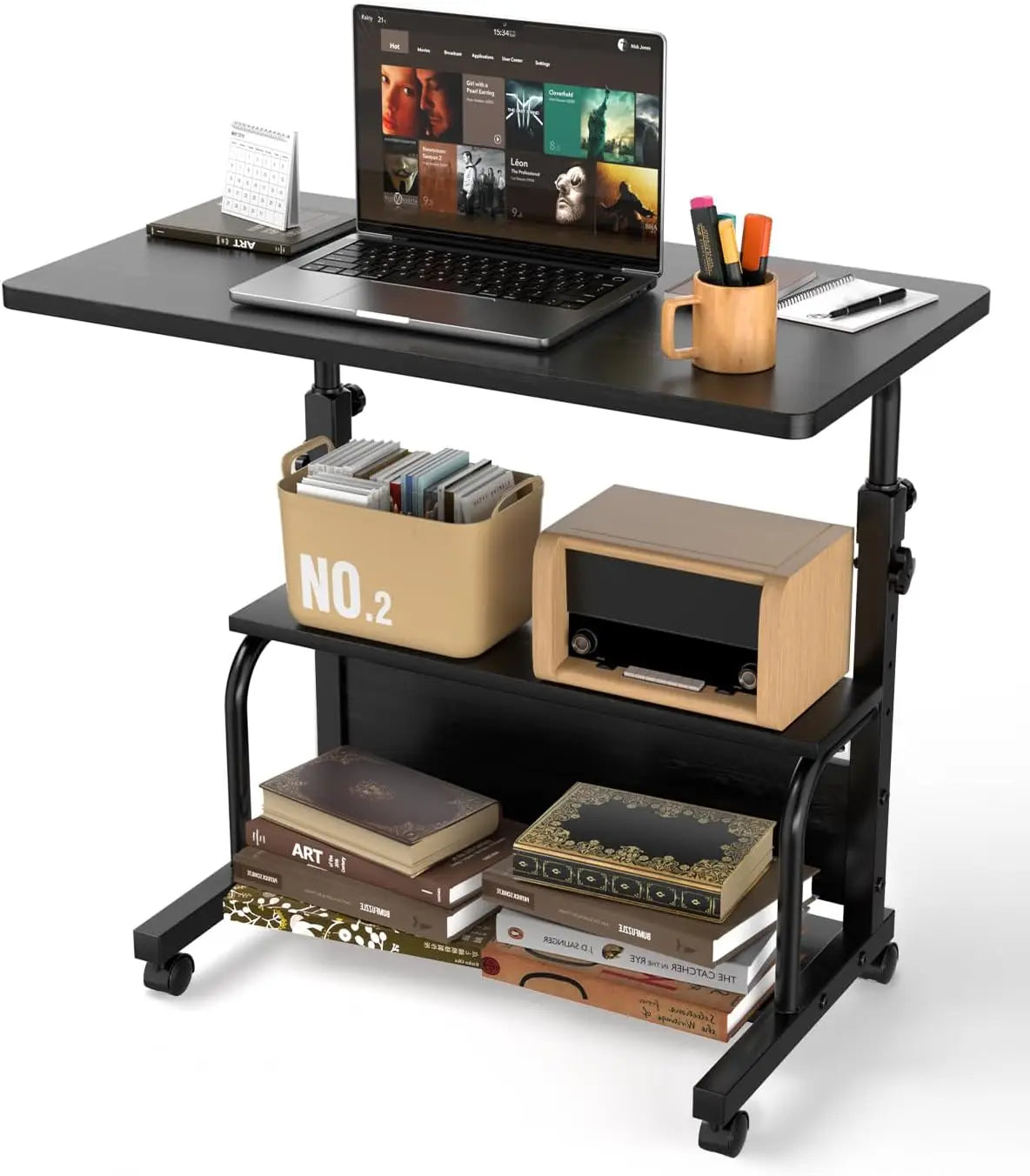 Laptop Desk Adjustable Desk Small Standing Home Office Desks for Small Spaces Portable Desks Table for Bedrooms