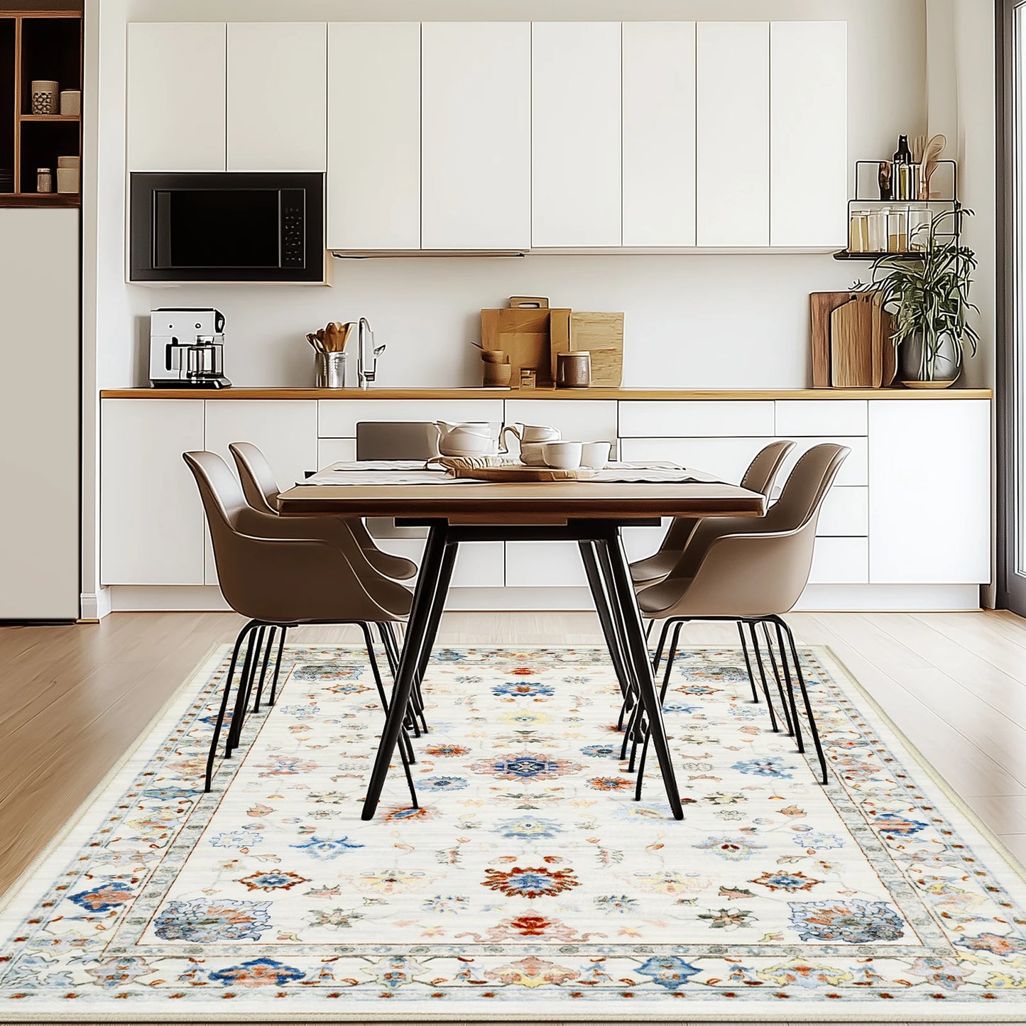 Persian Style Polyester Area Rug For Living Room And Bedroom