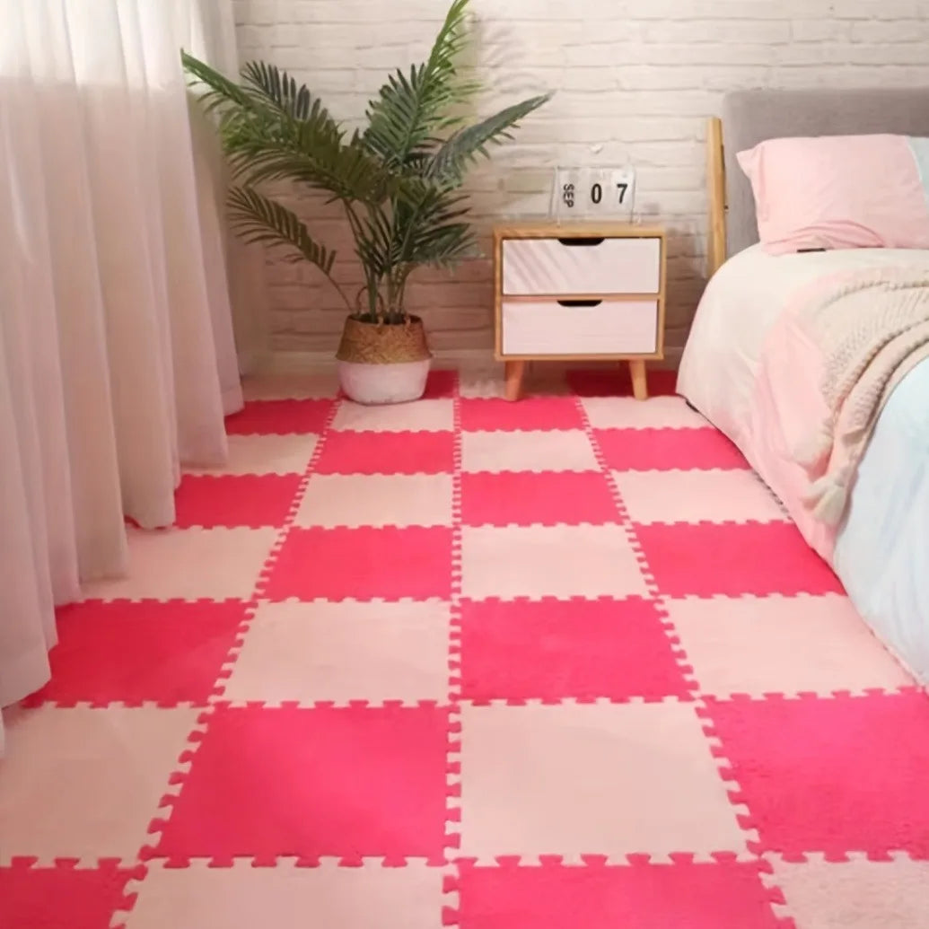 Plush Puzzle Foam Mat Rug 24 48 Living Room Decorative