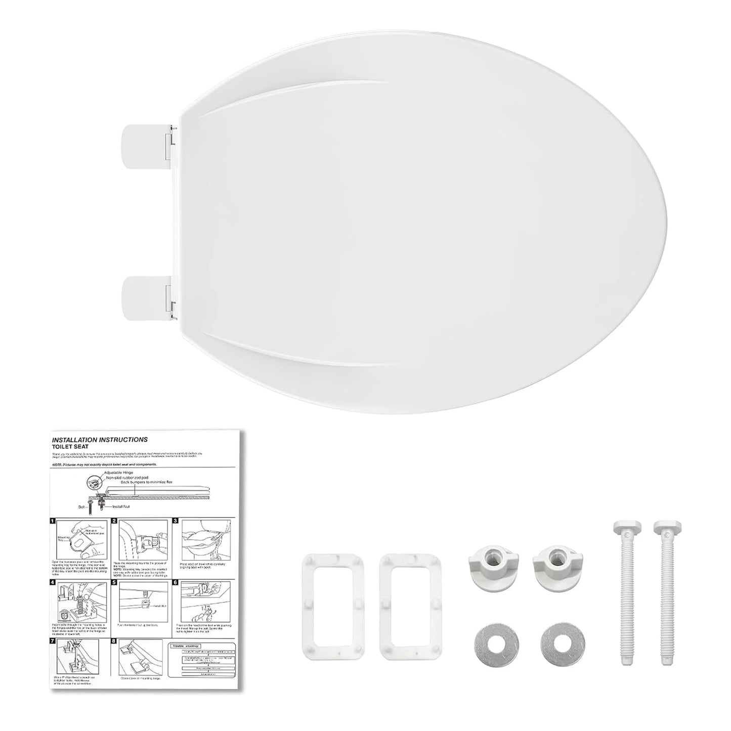 HobbyLane Elongated Toilet Seat With Soft Close And Quick Release
