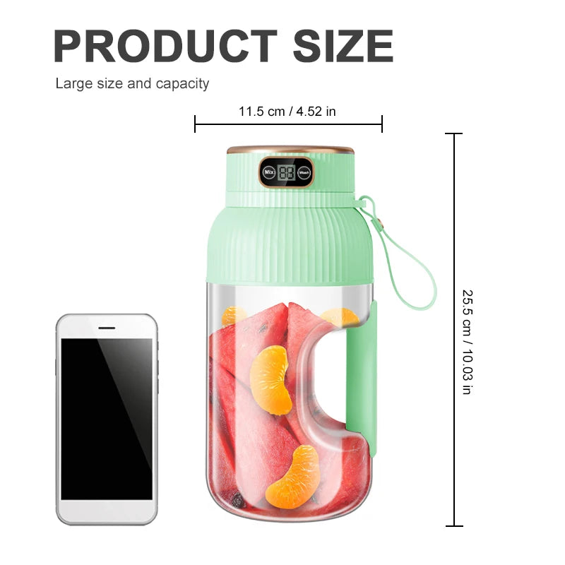 Portable USB Charging Electric Fruit Juicer Blender Machine