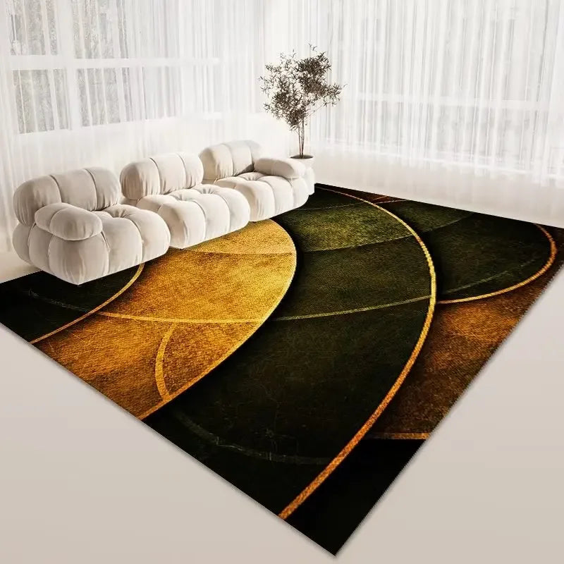 Light Luxury Area Rug Non Slip Large Carpet Living Room