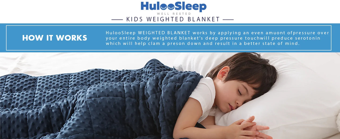 Huloo Sleep Weighted Blanket for Sofa and Bed Comfort