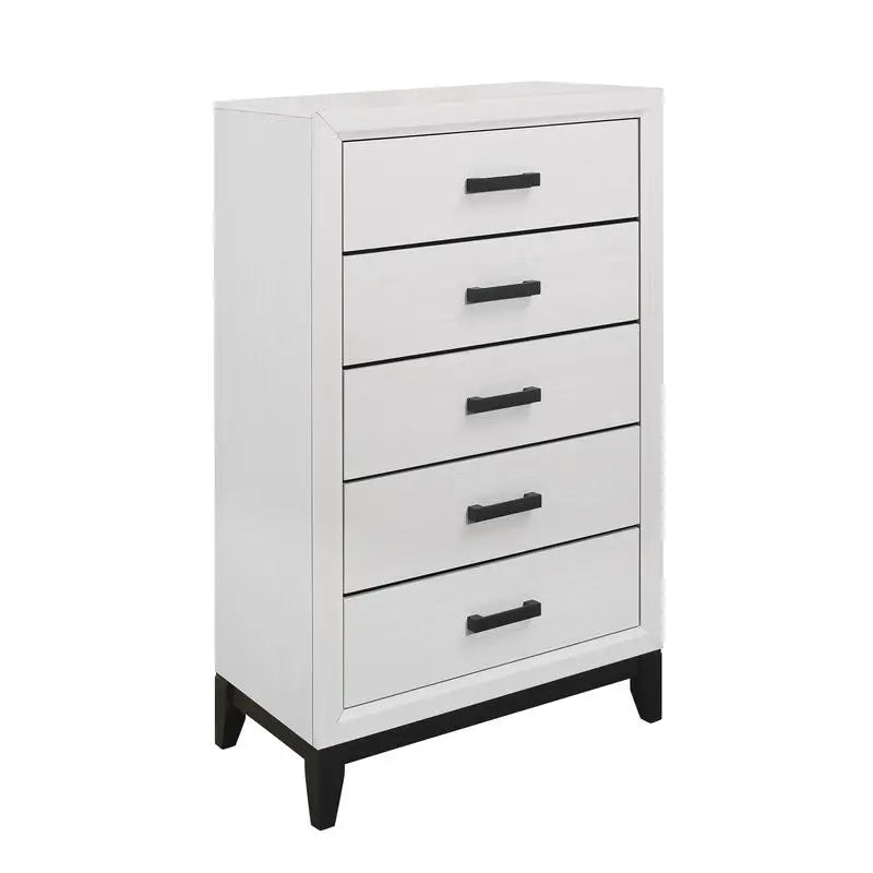 Mirage White 5-Piece Queen Bedroom Set with Modern Design for Stylish Home Décor