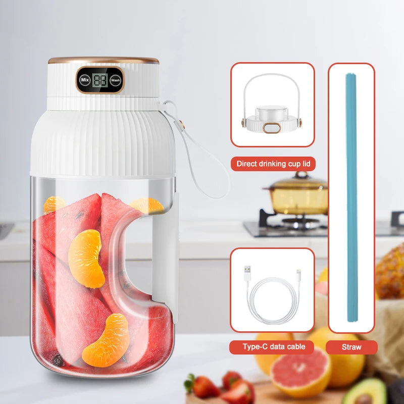 Portable USB Charging Fruit Juicer Blender Machine