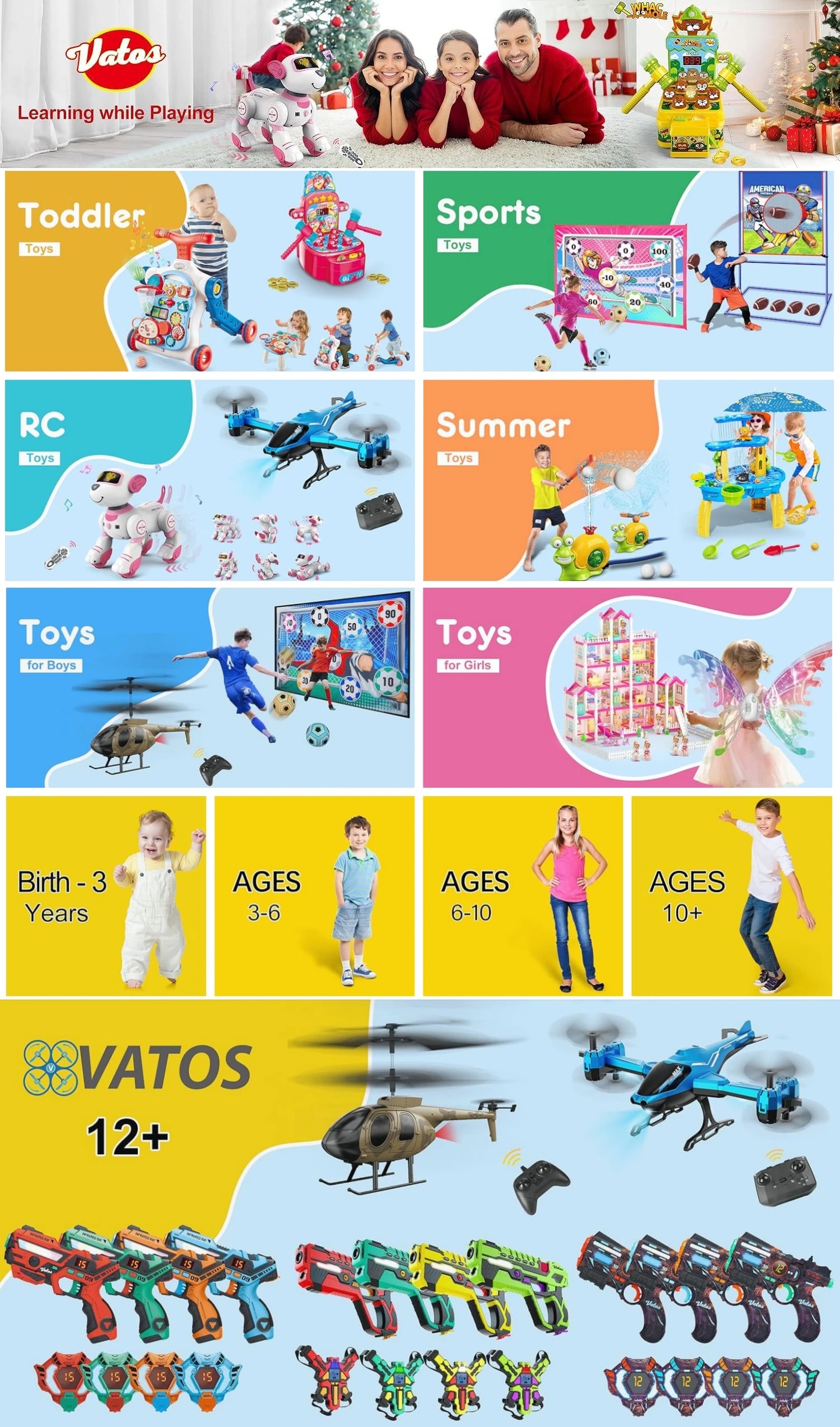 VATOS Unicorn Dance Mat Twin Pack For Kids 9 Level