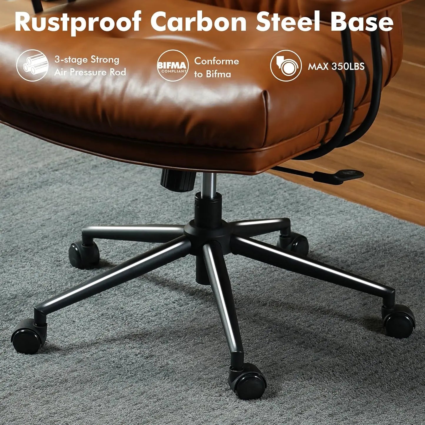 High Back Executive Office Chair with Comfortable Deep Seat,PU Leather Modern Office Chair,Ergonomic Big and, Customized