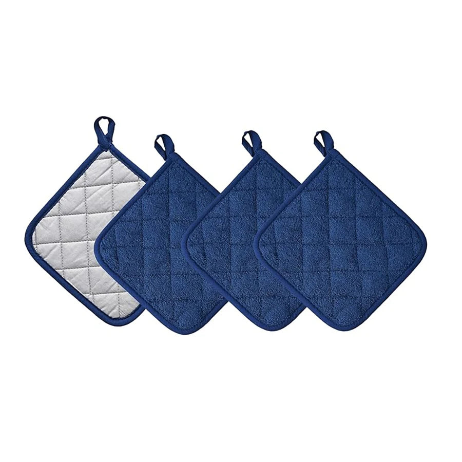 NONECN Kitchen Pot Holders Set Heat Resistant Pure Cotton