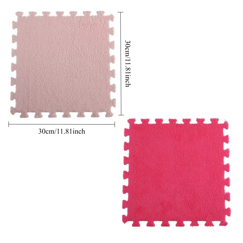 Plush Puzzle Foam Mat Rug 24 48 Living Room Decorative