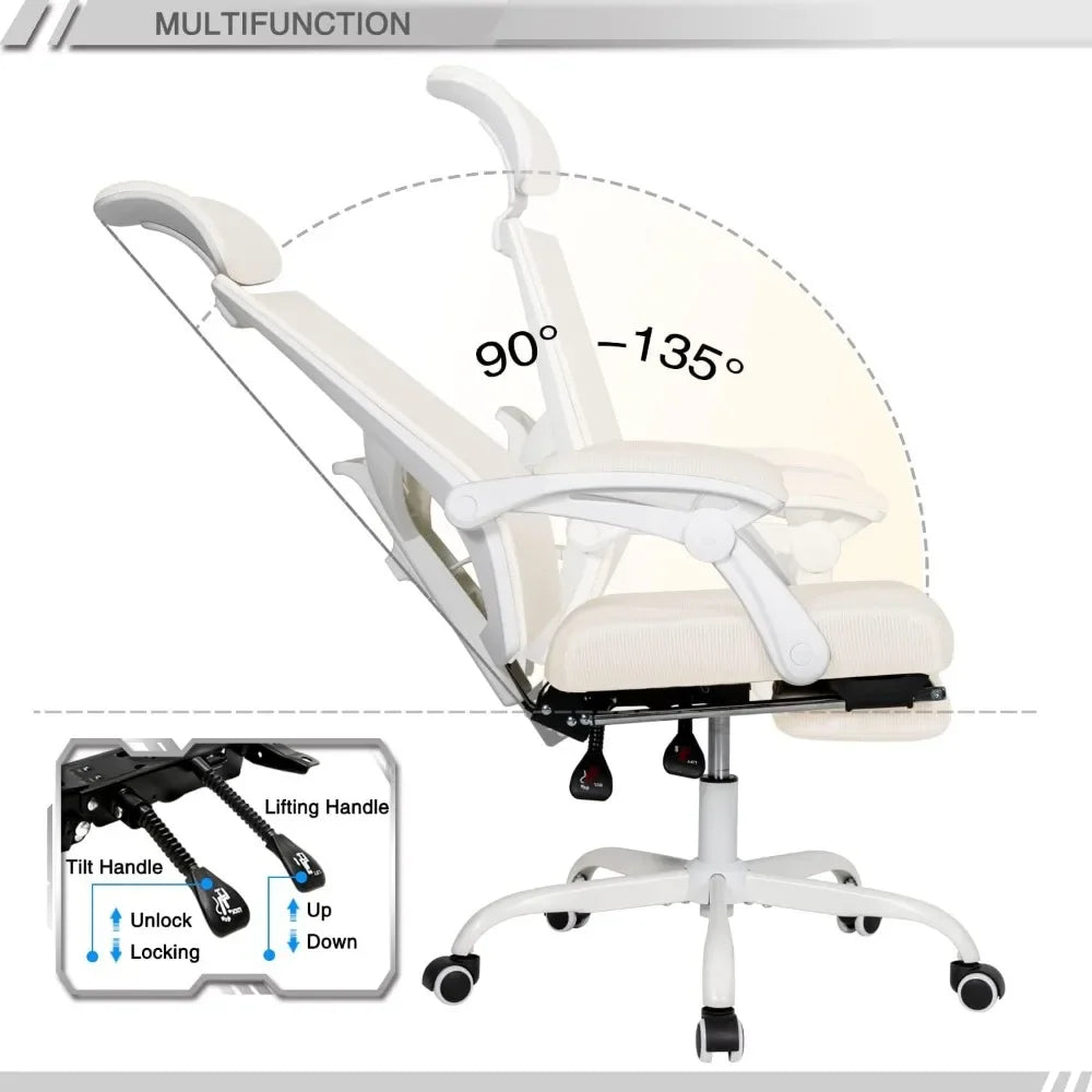 Ergonomic L Shaped Home Office Desk And Chair Set Storage