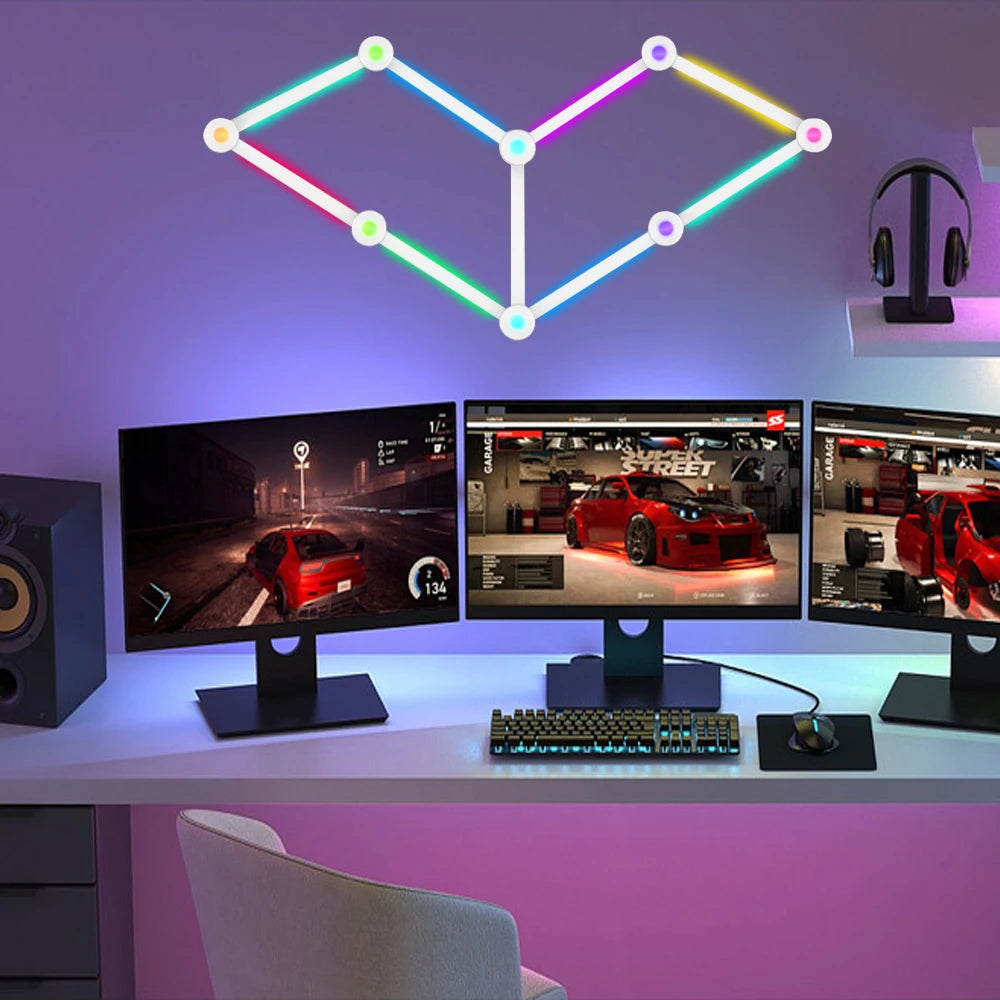 Wiscolor LED RGB Smart Wall Light WiFi Backlight TV Gaming Rhythm App