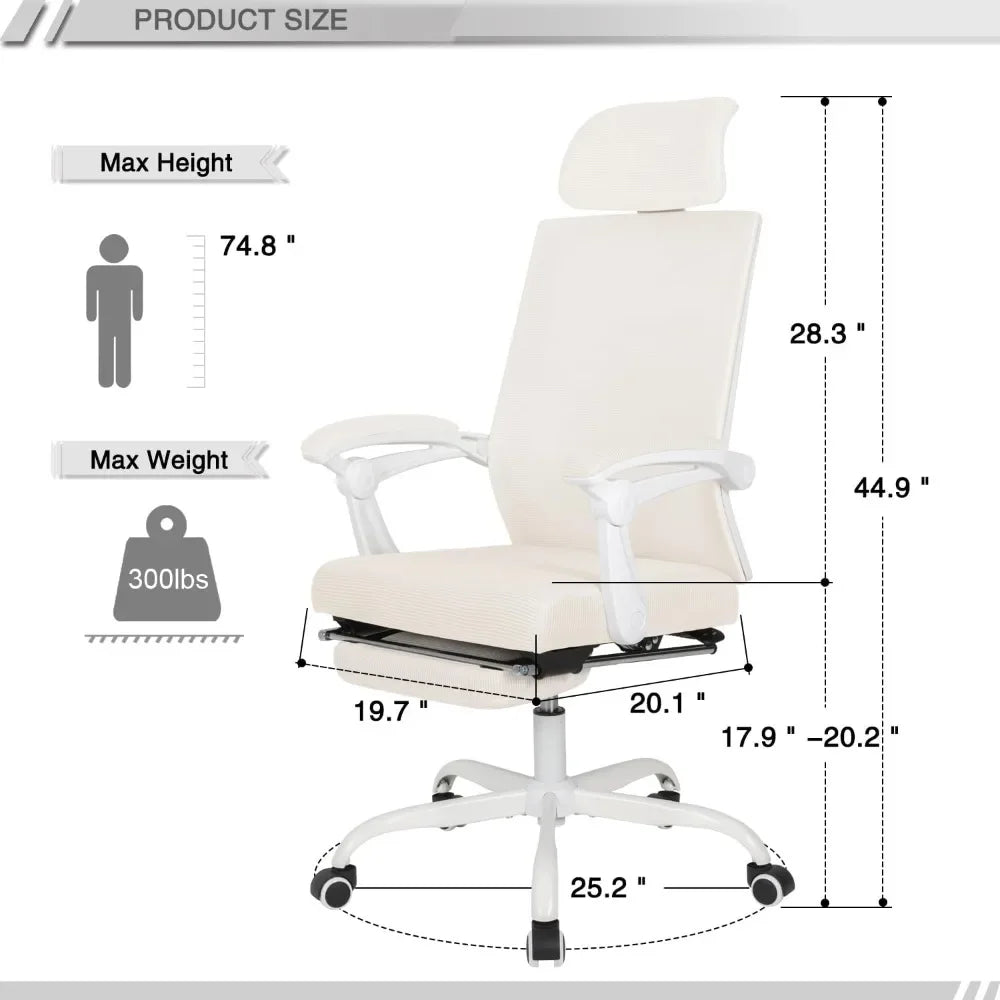 Ergonomic L Shaped Home Office Desk And Chair Set Storage