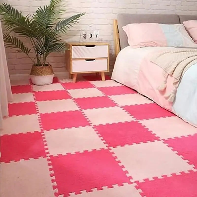 Plush Puzzle Foam Mat Rug 24 48 Living Room Decorative