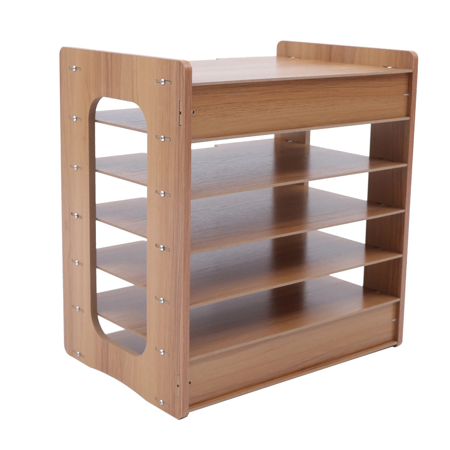 7-Tier Wooden Desk Organizer for Office Papers and Files