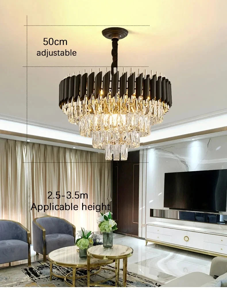 CHYMUIO LIGHT Creative Luxury Crystal Chandelier Pendant Lights
