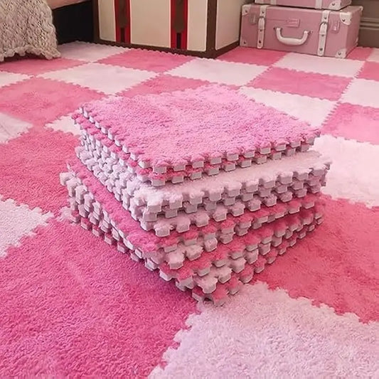 Plush Puzzle Foam Mat Rug 24 48 Living Room Decorative