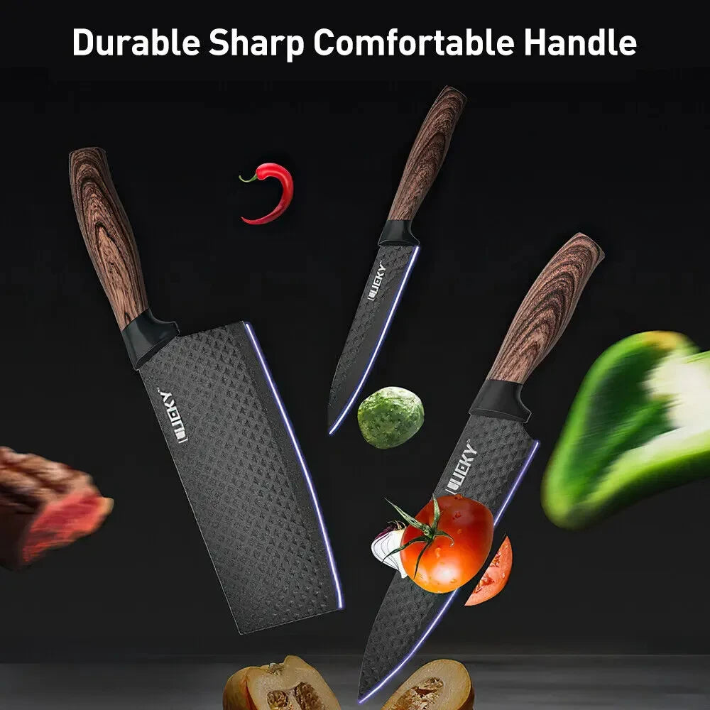 MDHAND 6 Piece Stainless Steel Kitchen Knife Set For Restaurants