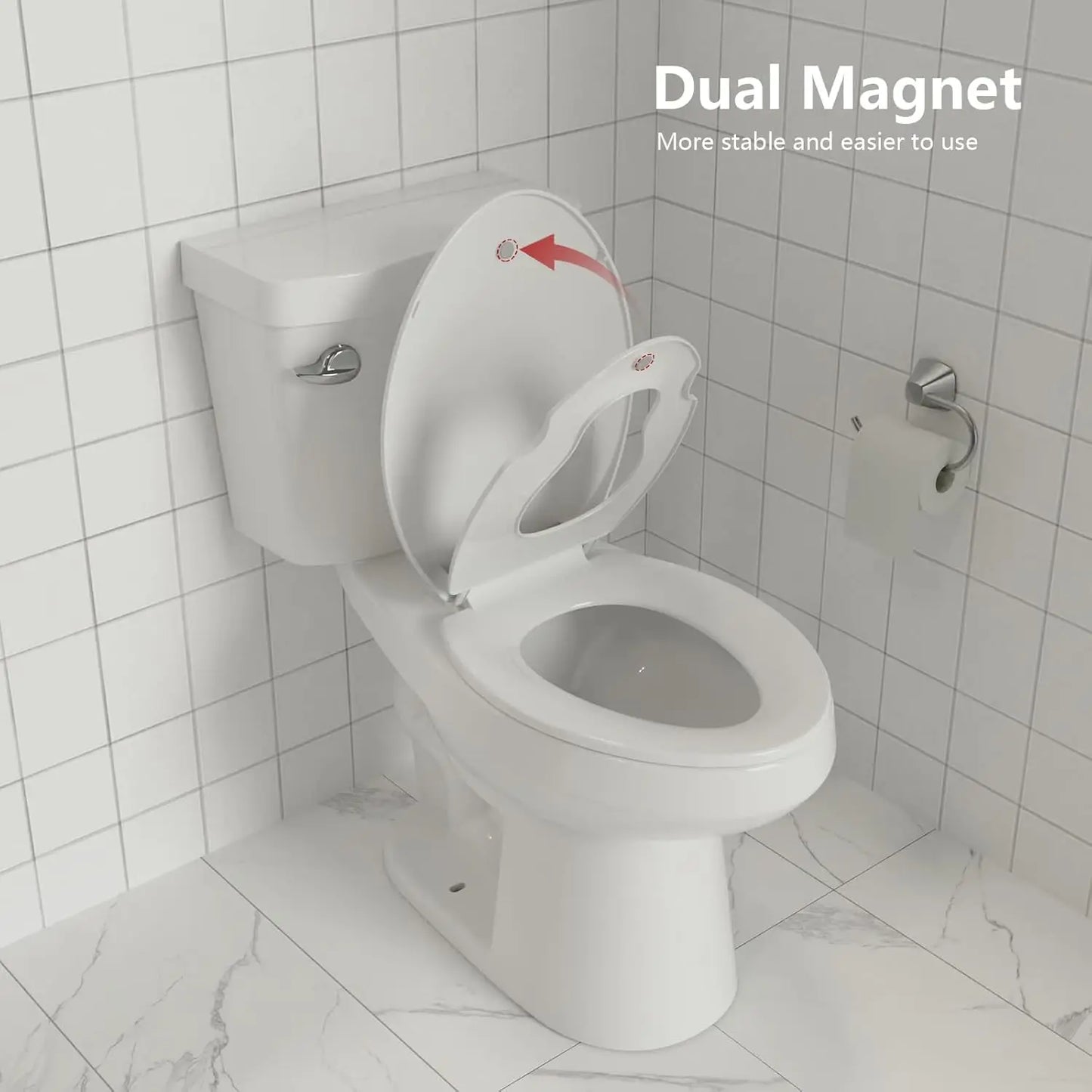 HobbyLane Elongated Toilet Seat With Soft Close And Quick Release