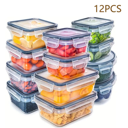 BPA Free Airtight Lunch Boxes Set, Microwave Safe PlasticContainers