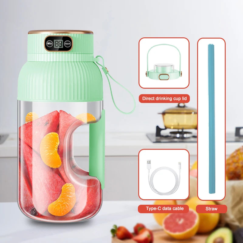 Portable USB Charging Electric Fruit Juicer Blender Machine