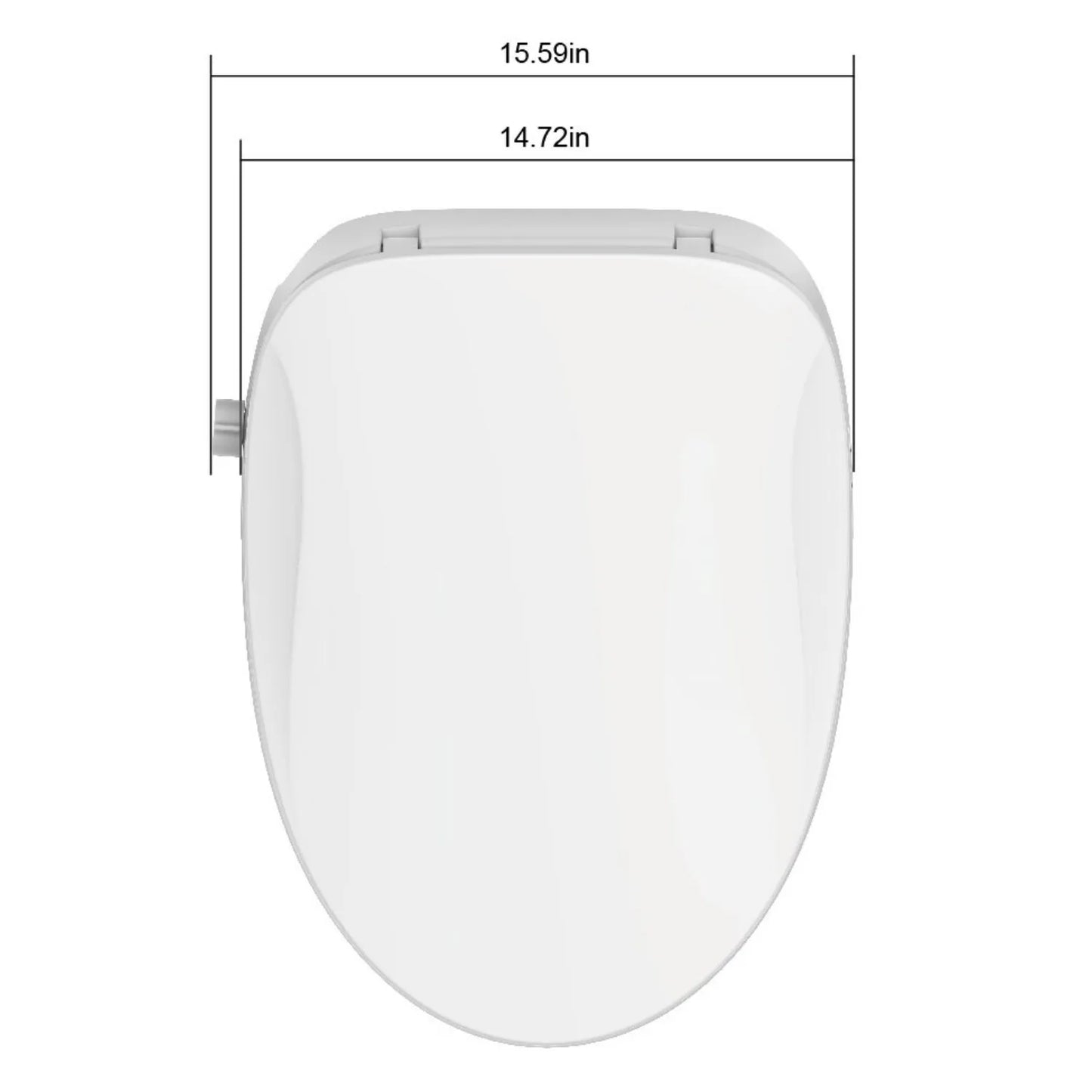 BAIHUAN Smart Bidet Toilet Seat With Remote And Light
