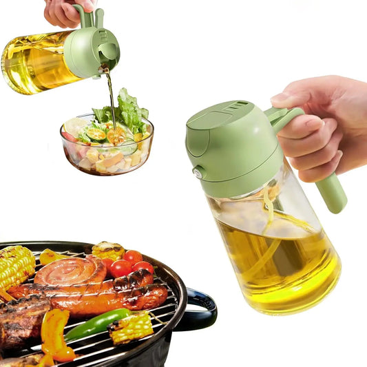 Olive Oil Sprayer Dispenser 2-In-1 Fine Mist Kitchen Bottle