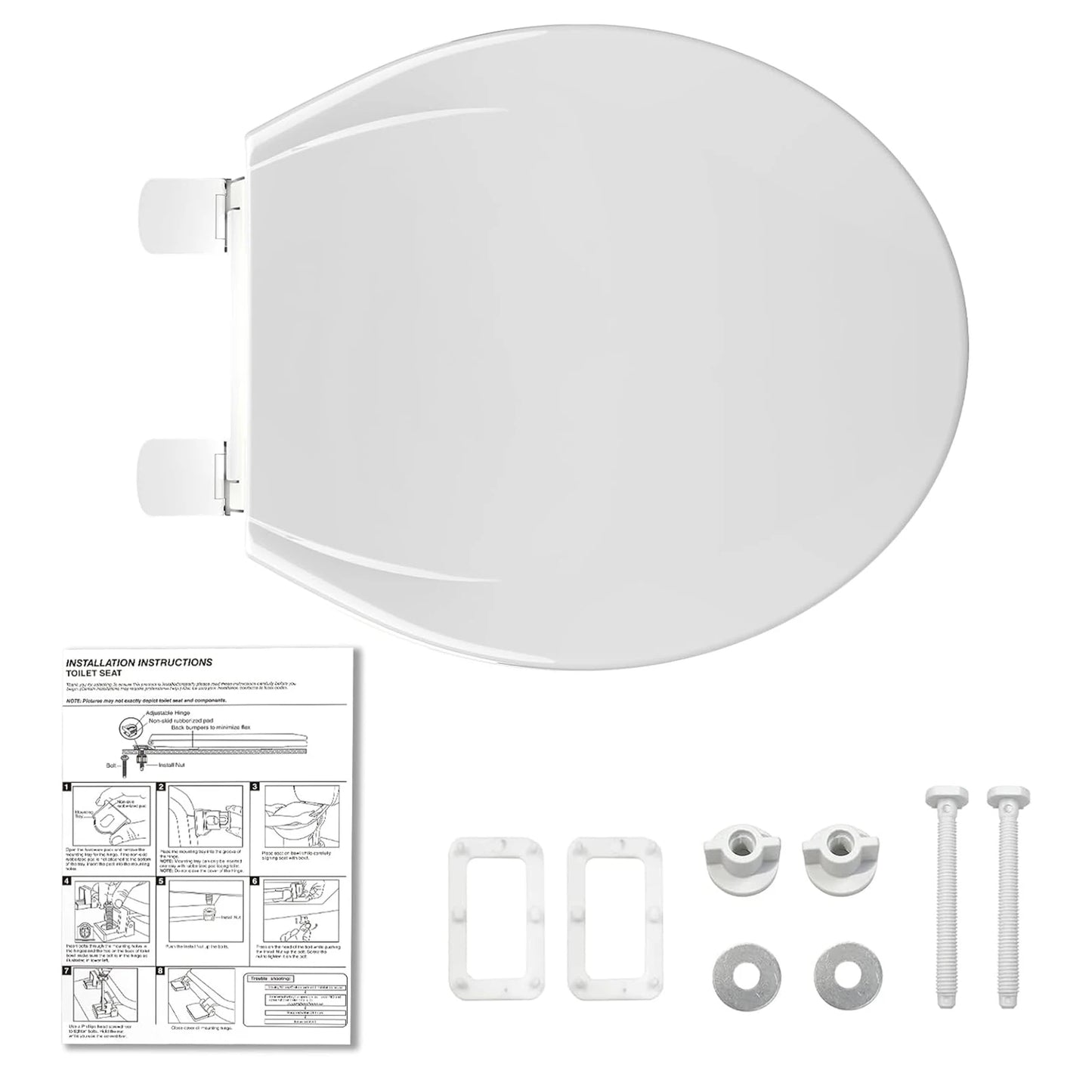 HobbyLane Elongated Toilet Seat With Soft Close And Quick Release