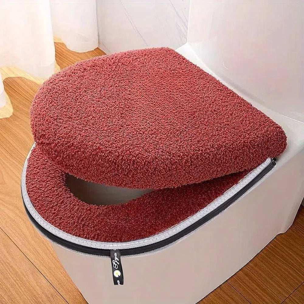 Zhejiang Toilet Seat Cushion Set Winter Thickened With Zipper Handle