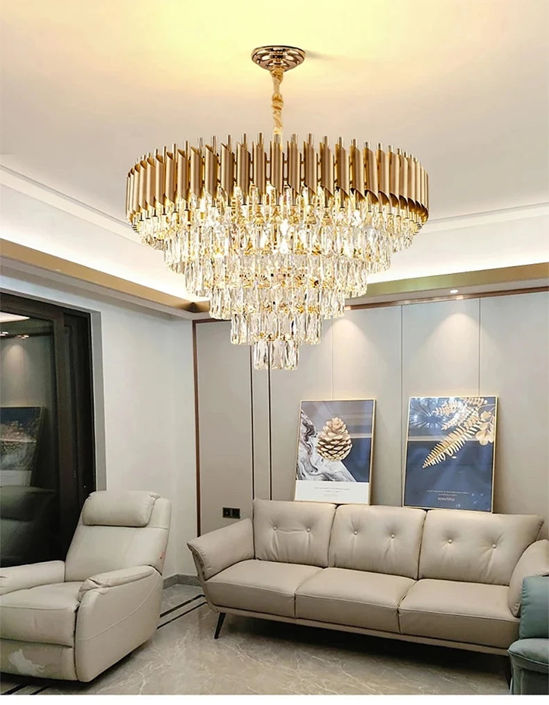 CHYMUIO LIGHT Creative Luxury Crystal Chandelier Pendant Lights
