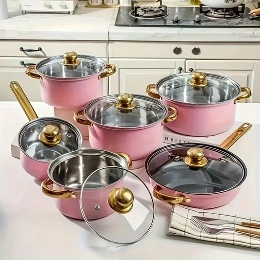 Nonstick Stainless Steel Fry Pan Set Induction Cookware Skillets