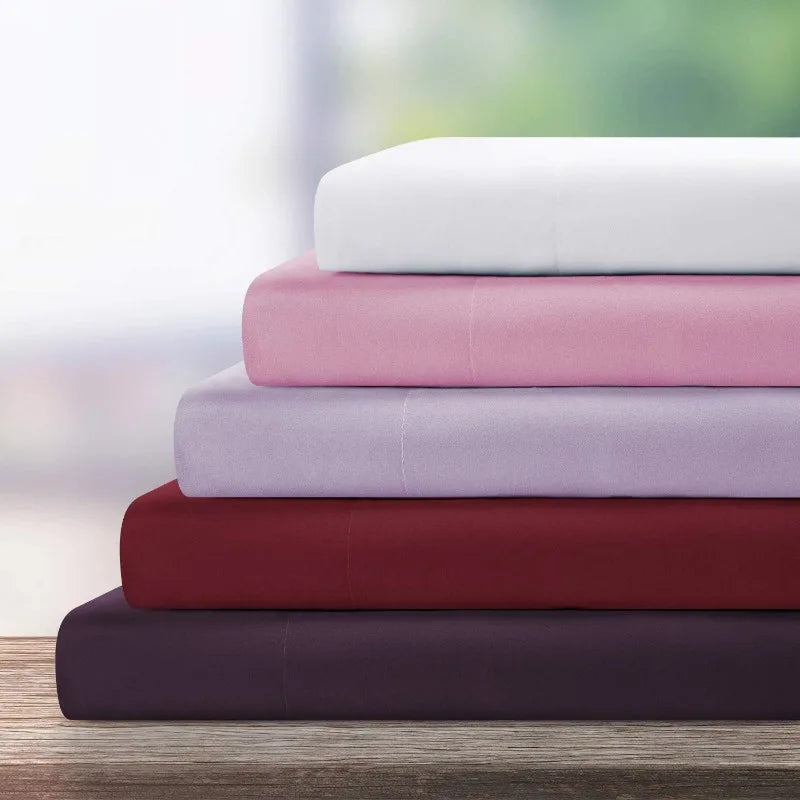 Hotel Luxury Bed Sheets Set 6 Piece(King, White) - Super Soft 1800 Thread Count, Wrinkle & Fade Resistant