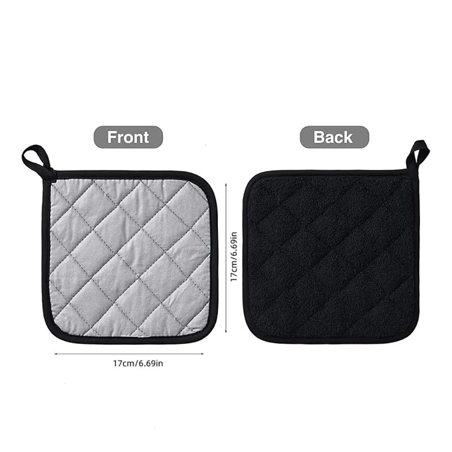 NONECN Kitchen Pot Holders Set Heat Resistant Pure Cotton