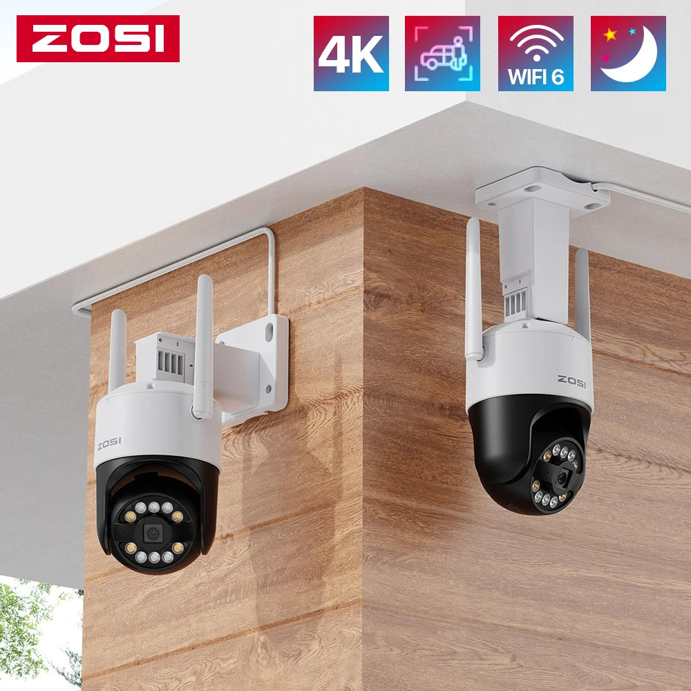 ZOSI C296 8MP 5MP WiFi6 PTZ Camera Outdoor AIDetectionEnhancement
