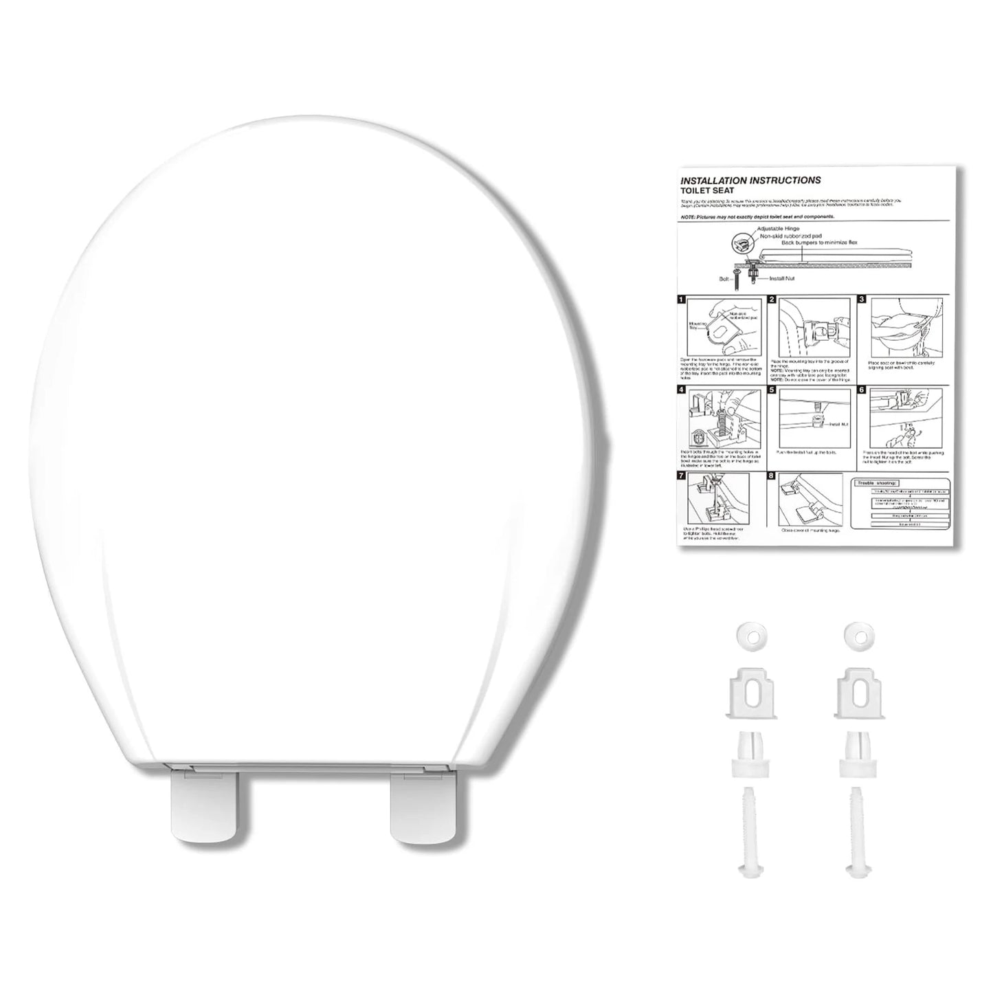 HobbyLane Elongated Toilet Seat With Quick-Release And Soft-Close