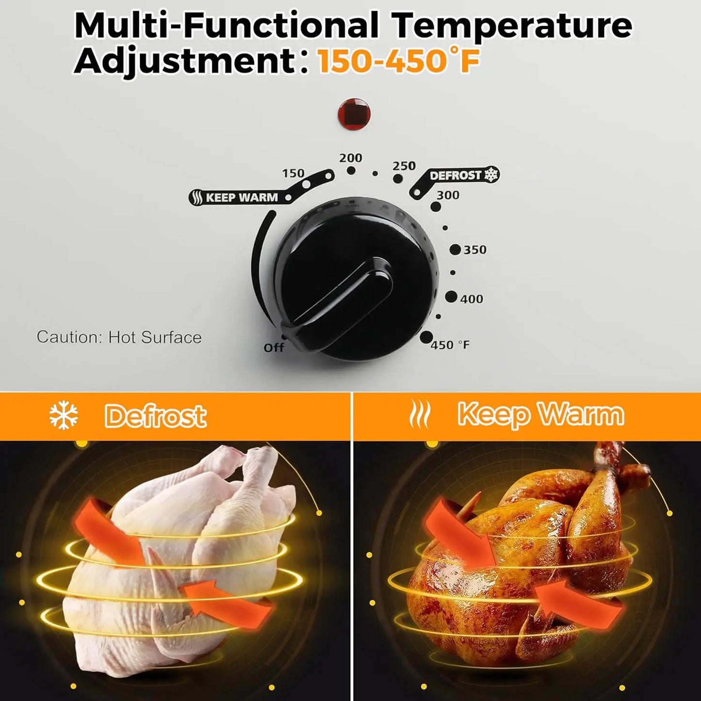 Electric Roaster Oven Stainless Steel With Visible Lid For Turkey