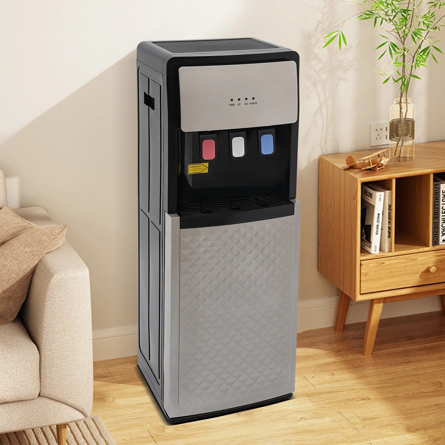 Bottom Load Water Dispenser Hot Cold 3 Temp Modes 500W Heating 90W Cooling
