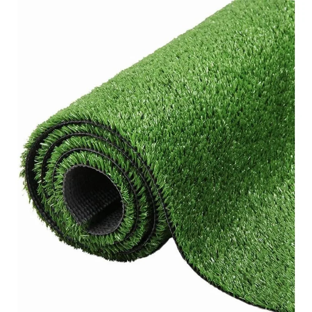 Artificial Grass Synthetic Lawn Outdoor Faux Grass Rug for Patio 0.4 Inch Pile Height 5FTx43FT Astro Turf Grass Roll Carpet Rug