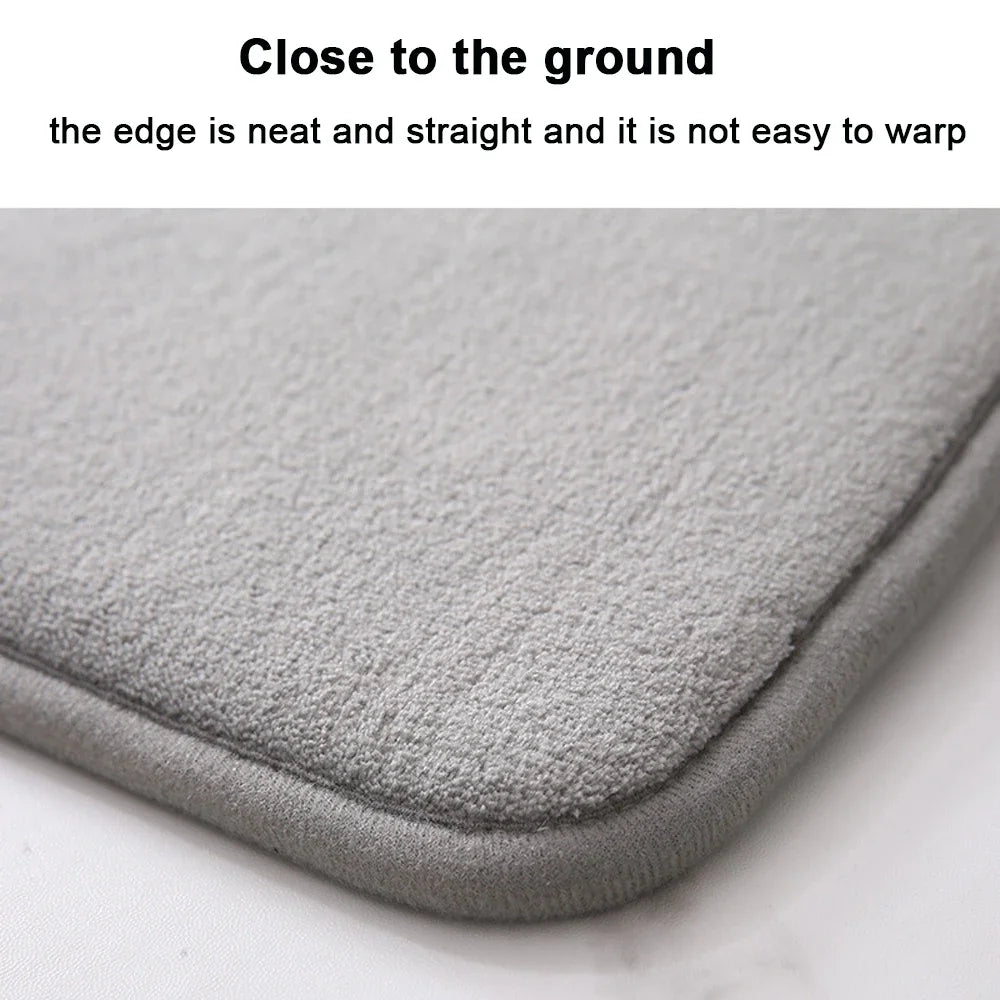 Non Slip Memory Foam Bath Mat Super Absorbent Washable Rug