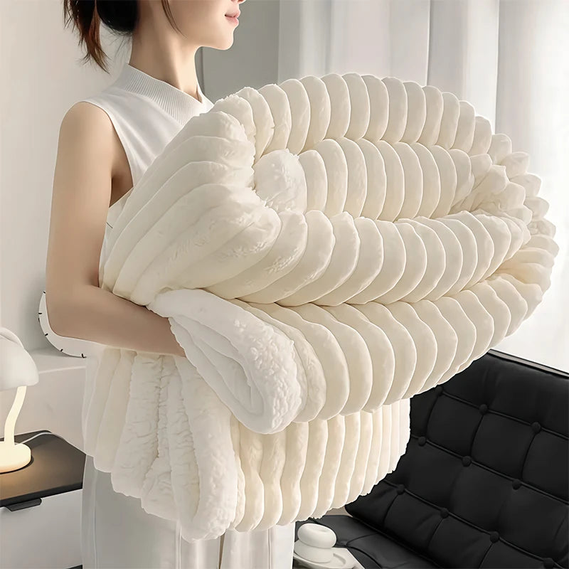Craft of Weaving Weighted Sherpa Fleece Blanket