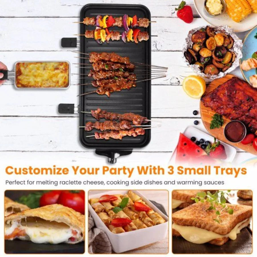 1500W Electric Indoor Grill 2 In 1 With Removable Plate