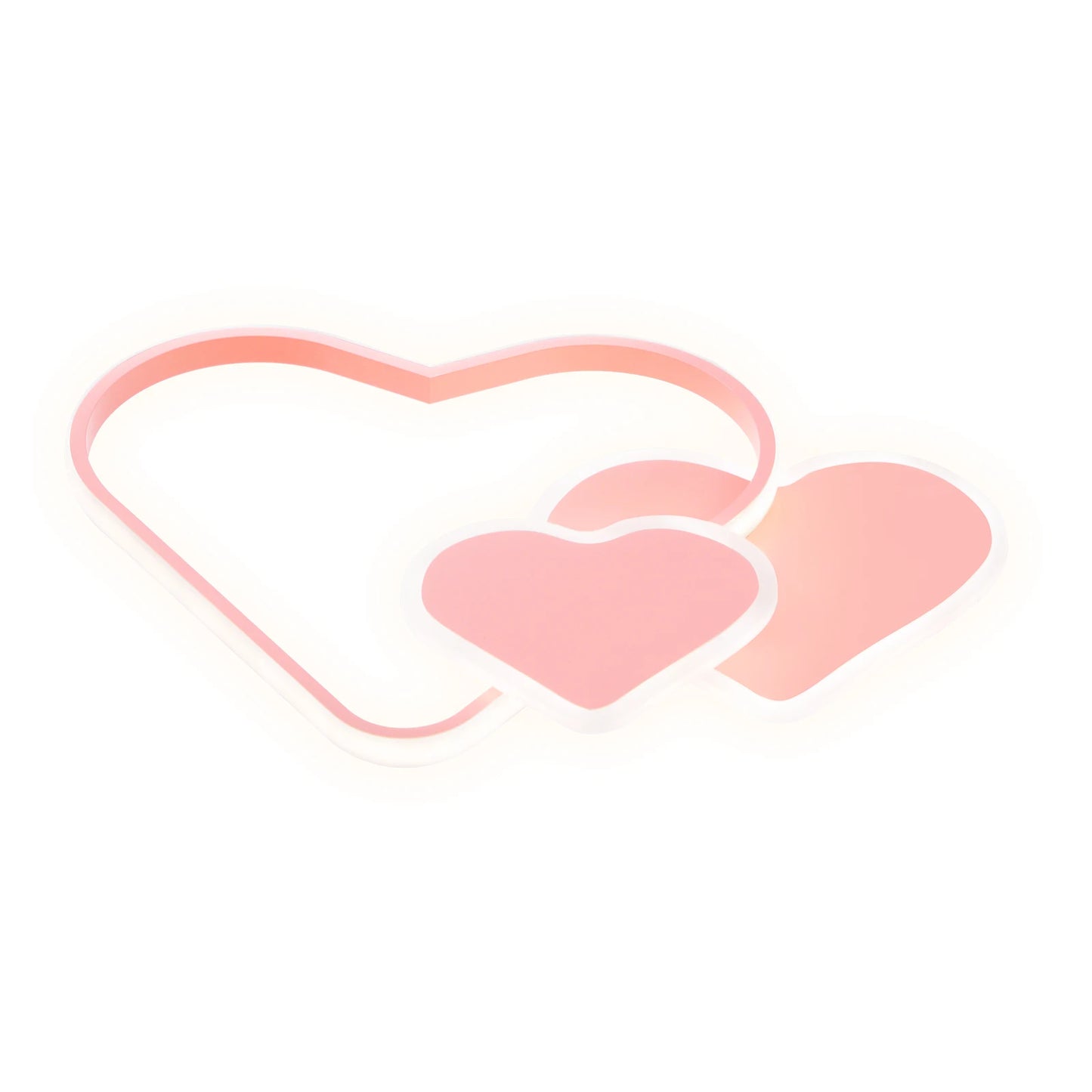 Heart Shaped LED Ceiling Lamp With Remote Control 36W Bedroom