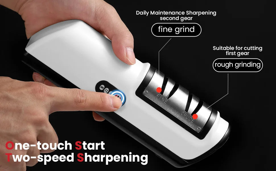HOMEFISH Multifunctional Kitchen Electric Knife Sharpener 4 Gear