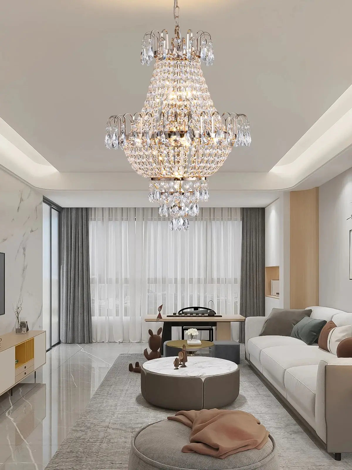 ARLGSITE Crystal Chandelier Pendant Light