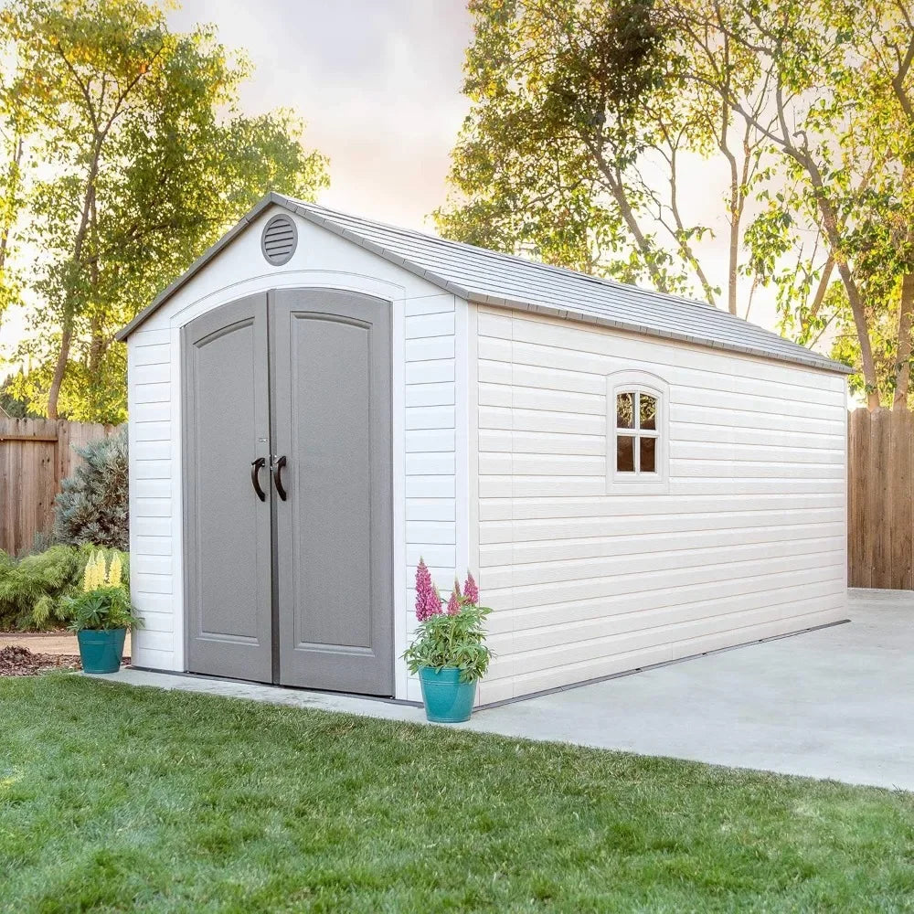 60075 8 X 15 Ft. Outdoor Storage Shed, Desert Sand