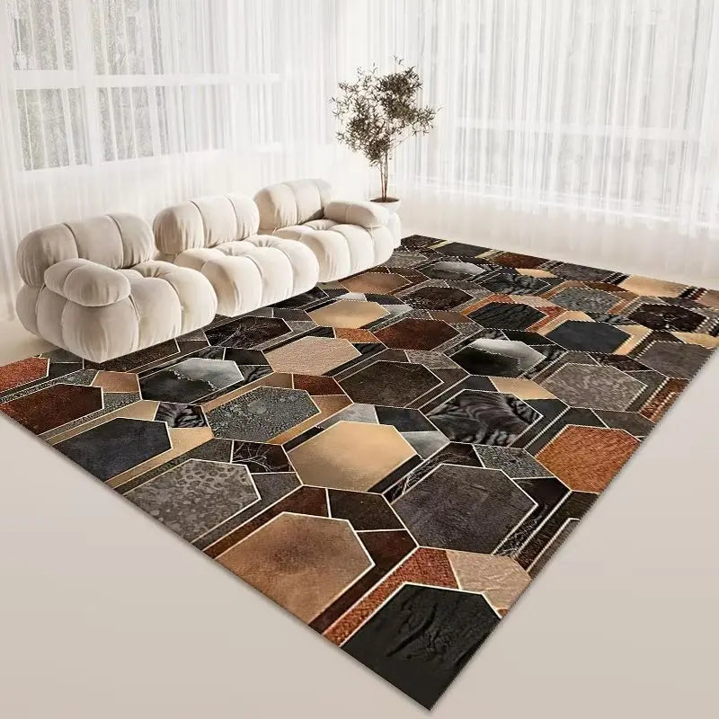 Modern Area Rug Non-Slip Carpet for Living Room and Bedroom