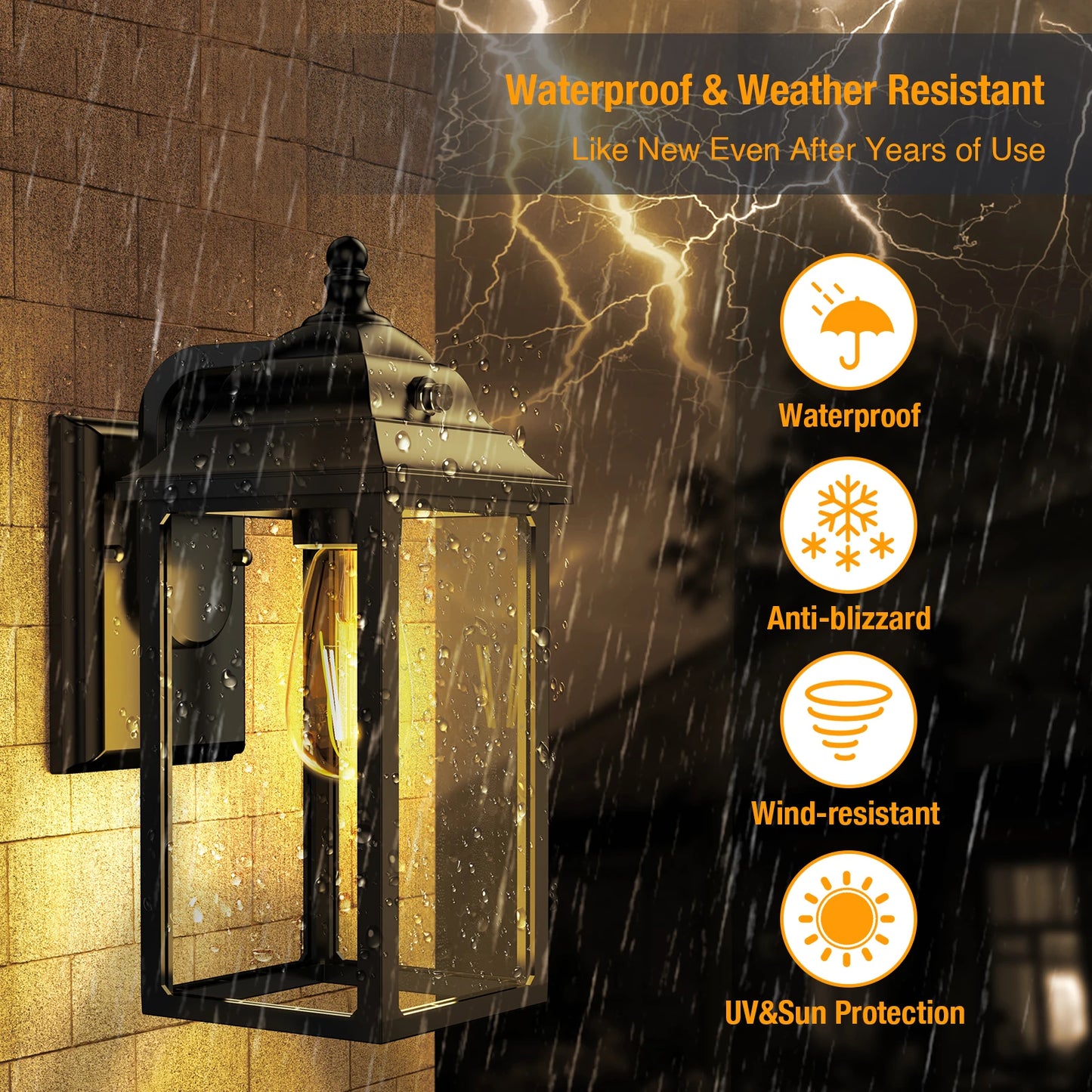 Outdoor Wall Sconce Lights Porch Lantern Decor for Exterior Areas