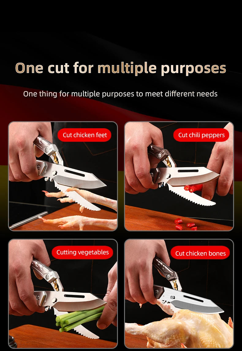 Heavy Duty Poultry Shears Stainless Kitchen Scissors For Chicken Meat